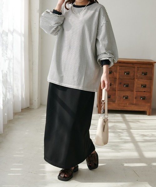 「DISCOAT」 長袖カットソー MEDIUM ピンク レディース