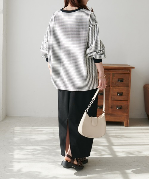 「DISCOAT」 長袖カットソー MEDIUM ピンク レディース