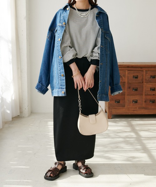 「DISCOAT」 長袖カットソー MEDIUM ピンク レディース
