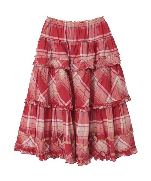 【美品】ピンクハウス Picnic Checkスカート/2023年 夏 美品】ピンクハウス Picnic Checkスカート/2023年 夏 ピンク