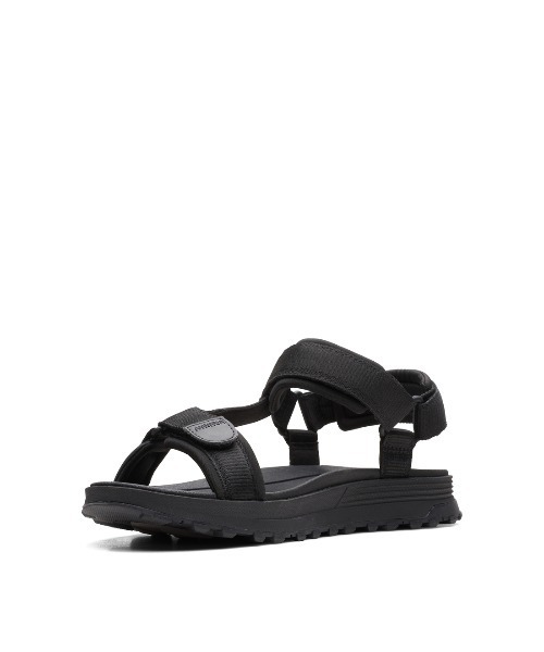 「Clarks」 サンダル UK9 ブラック メンズ_画像4