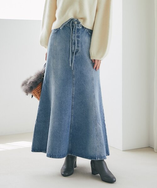 ラブティックボンボン マーメイドニットスカート 黒 La boutique