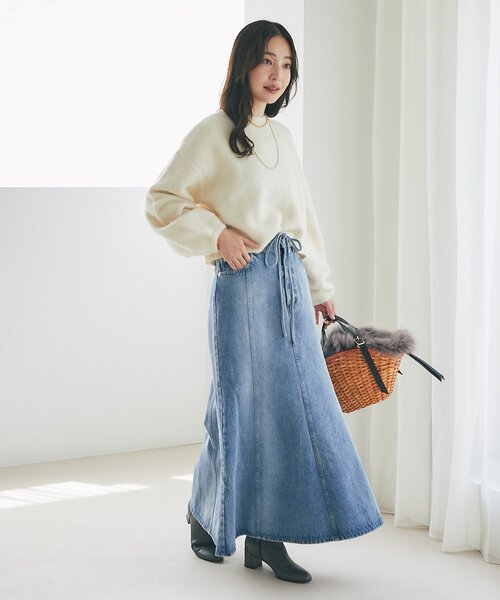 La boutique Bonbon（ラブティックボンボン） デニムスカート 「美