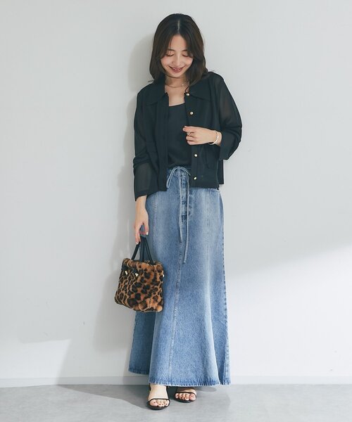La boutique bonbon グレー デニムスカート 38新品タグ付 La boutique BonBon（ラブティックボンボン）の「【3サイズ展開あり