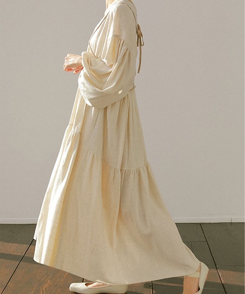 ETRE TOKYO（エトレトウキョウ） 長袖ワンピース FREE ブラック