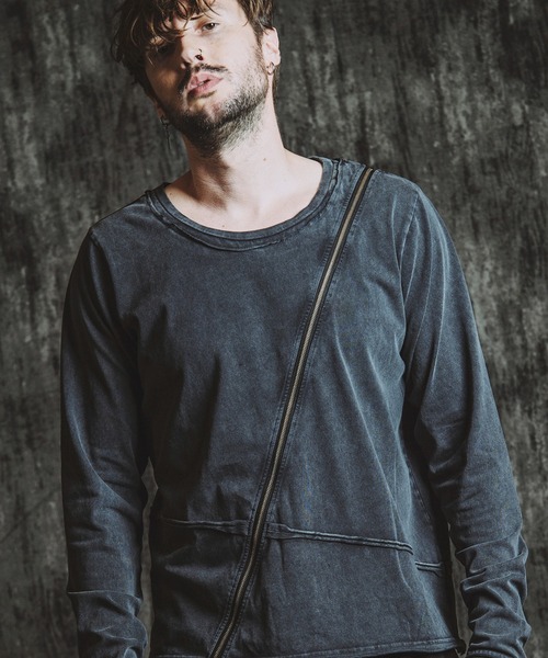 NO ID.（ノーアイディー） tシャツ 「NO ID.」Multi-Seam Zip Pullover 