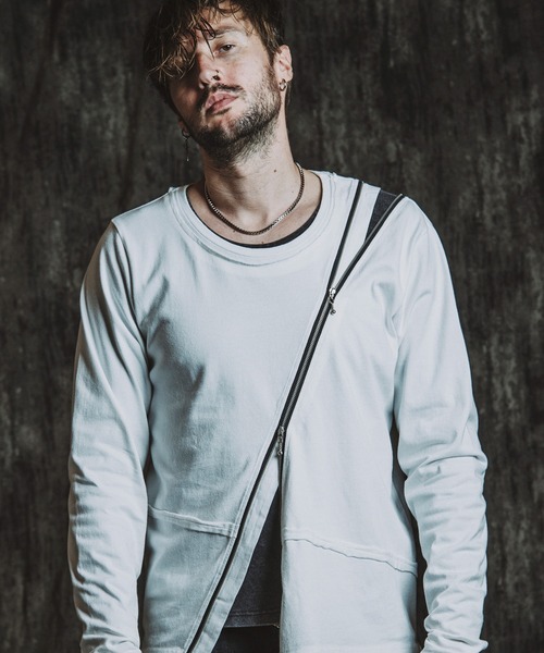 NO ID.（ノーアイディー） tシャツ 「NO ID.」Multi-Seam Zip Pullover 