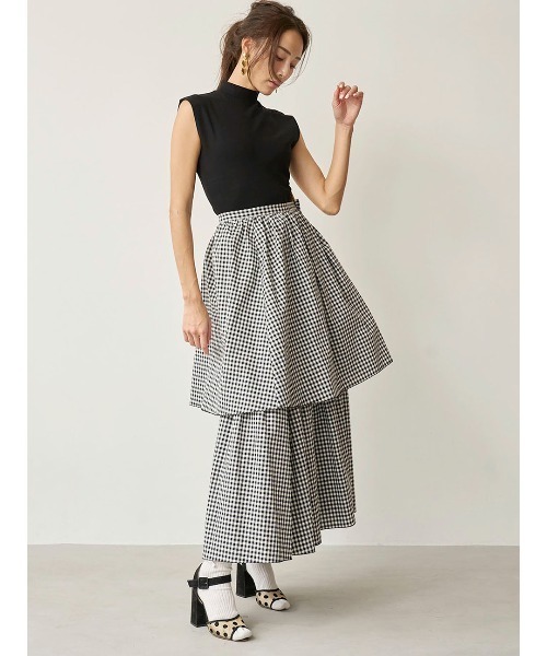 third magazineサードマガジン　mii プリントスカート mikomori（ミコモリ） スカート × THIRD MAGAZINE」COTTON SILK