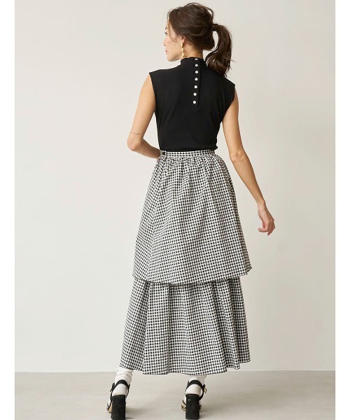 mikomori（ミコモリ） ロング スカート × THIRD MAGAZINE」COTTON SILK