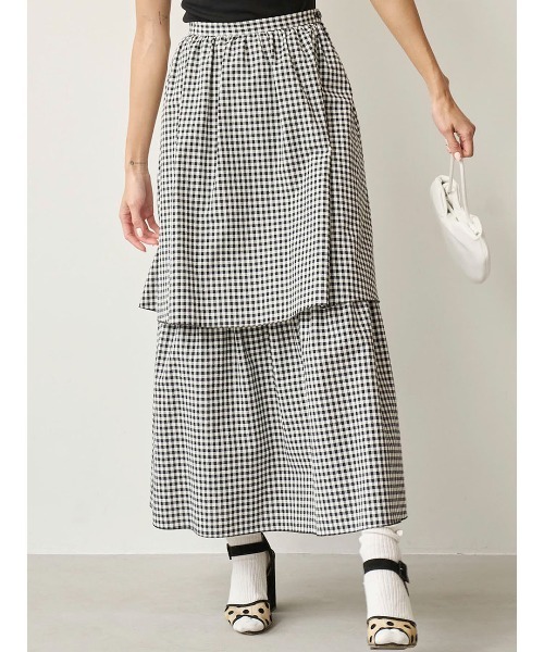 mikomori（ミコモリ） スカート × THIRD MAGAZINE」COTTON SILK