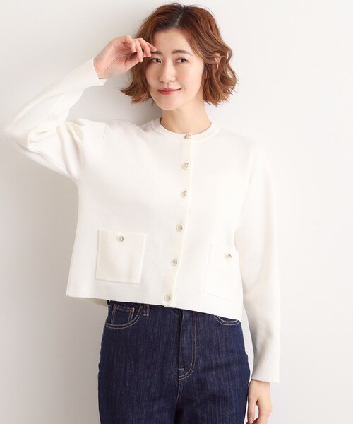 豚さんモチーフ 長袖カーディガン grove（グローブ） カーディガン 「石川梨華さん着用」ジャケット