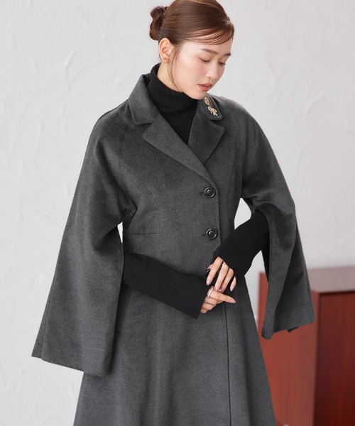 良品　Y' S ワイズ　レッドレーベル　ウール　チェスターコート　オリーブ　L RUIRUE BOUTIQUE（ルイルエブティック） コート チェスターコート 2WAY