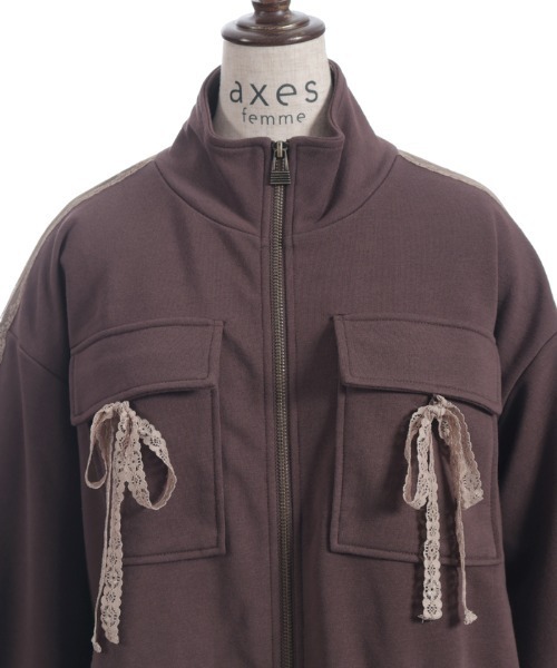 axes femme（アクシーズ ファム） ブルゾン アウター スウェット