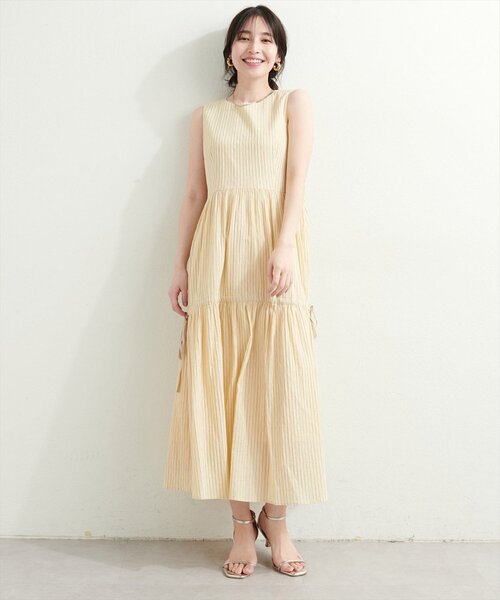 「natural couture」 ノースリーブワンピース LARGE ブルー レディース_画像5