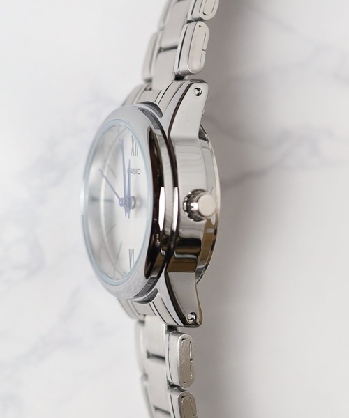 チープカシオ 腕時計 「RES」「CASIO（カシオ）」クラシックドレス　カラーフェイス レディースの画像