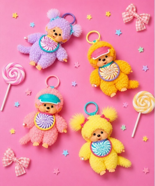 THE BAREFOOT キーホルダー 「 Monchhichi / モンチッチ 」 スウィート