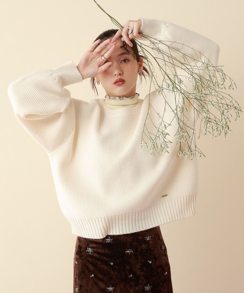 RAGEBLUE（レイジブルー） ニット セーター 「Bloomy Yarn Knit」アゼ