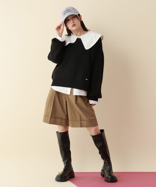 RAGEBLUE（レイジブルー） ニット セーター 「Bloomy Yarn Knit」アゼ