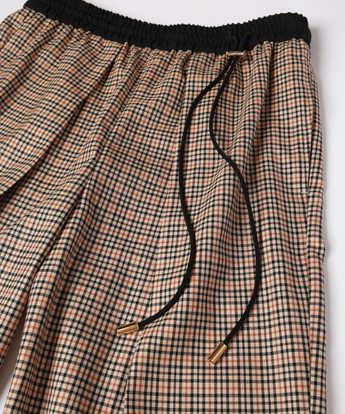 ワイドパンツ スラックス CULLNI for DAKS LONDON Tuck Drawstring Wide Pants メンズ レディースの画像