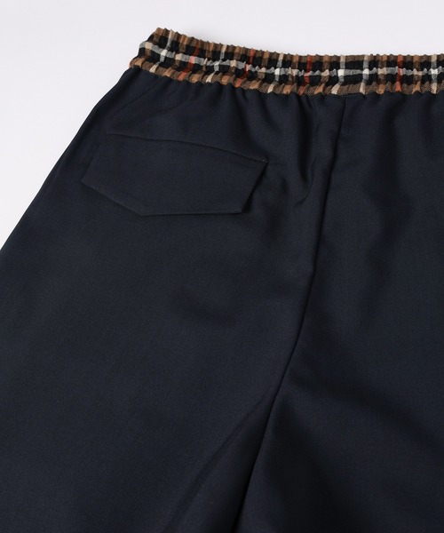 ワイドパンツ スラックス CULLNI for DAKS LONDON Tuck Drawstring Wide Pants メンズ レディースの画像