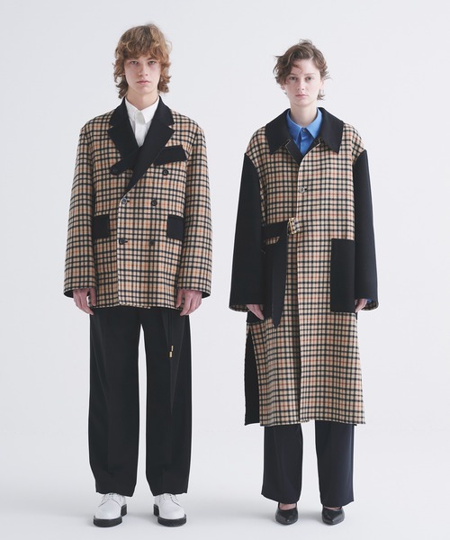 パンツ CULLNI for DAKS LONDON Tuck Pants CULLNI ONLINE STORE / CULLNI for DAKS LONDON Tuck Pants with Long Belt