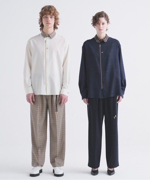 CULLNI（クルニ） スラックス CULLNI for DAKS LONDON Tuck Drawstring