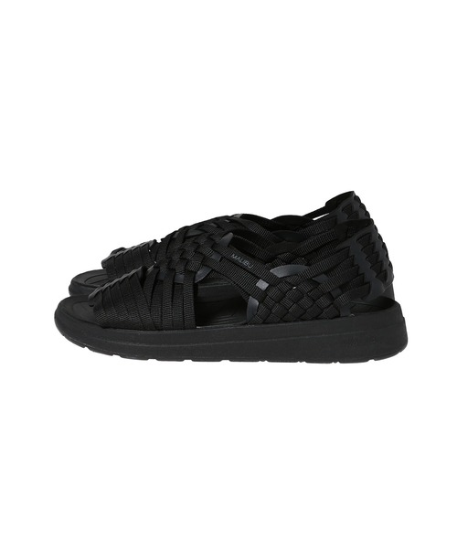 「MALIBU SANDALS」 サンダル 23cm ブラック メンズ_画像4