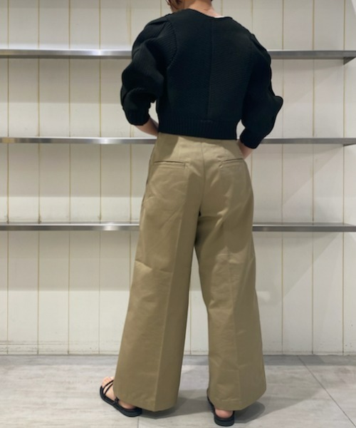 「styling/」 7分袖ニットカーディガン FREE グレー レディース_画像4