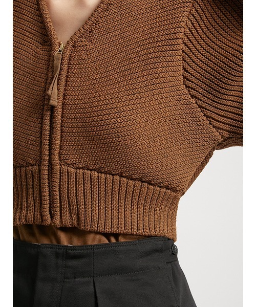 「styling/」 7分袖ニットカーディガン FREE グレー レディース_画像9