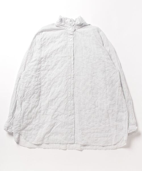 「JOURNAL STANDARD LUXE」 長袖ブラウス FREE ライトグレー レディース_画像2