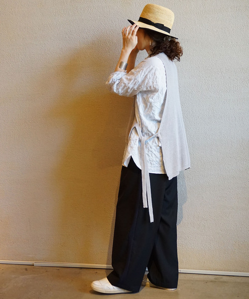 「JOURNAL STANDARD LUXE」 長袖ブラウス FREE ライトグレー レディース_画像5