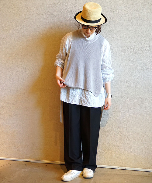 「JOURNAL STANDARD LUXE」 長袖ブラウス FREE ライトグレー レディース_画像6