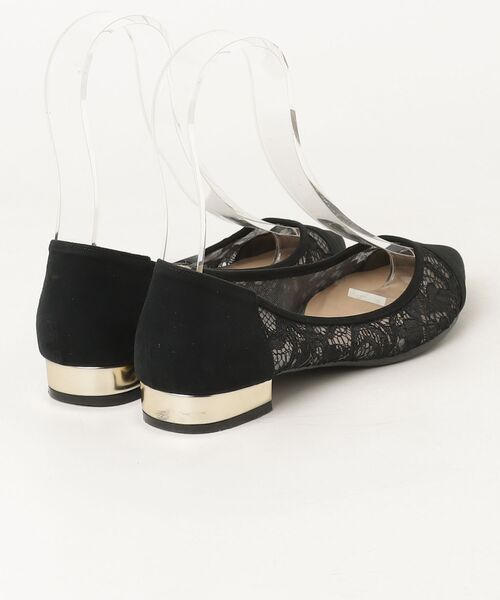 「Agosto」 フラットパンプス 22.5cm ブラック レディース_画像2