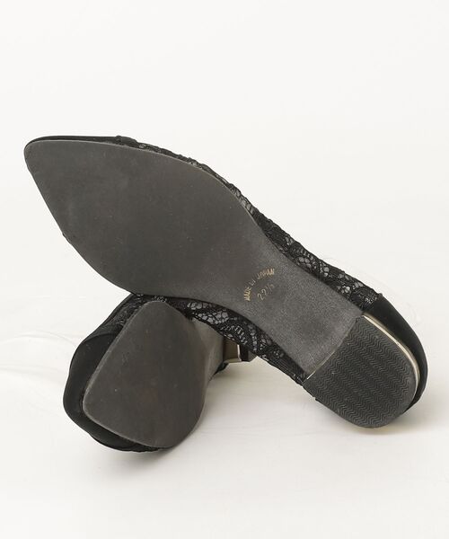 「Agosto」 フラットパンプス 22.5cm ブラック レディース_画像3