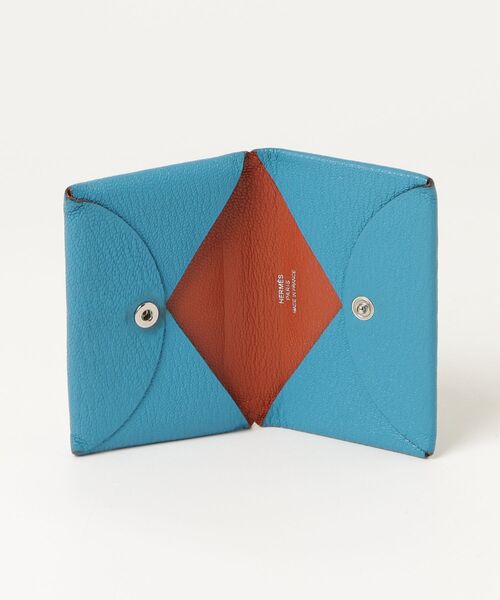 HERMES（エルメス） カードケース - ブルー レディース : ZOZOTOWN
