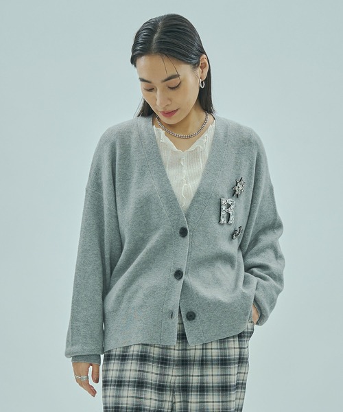 ローズバッドのカーディガン ROSE BUD（ローズバッド） カーディガン KNIT CARDIGAN レディース