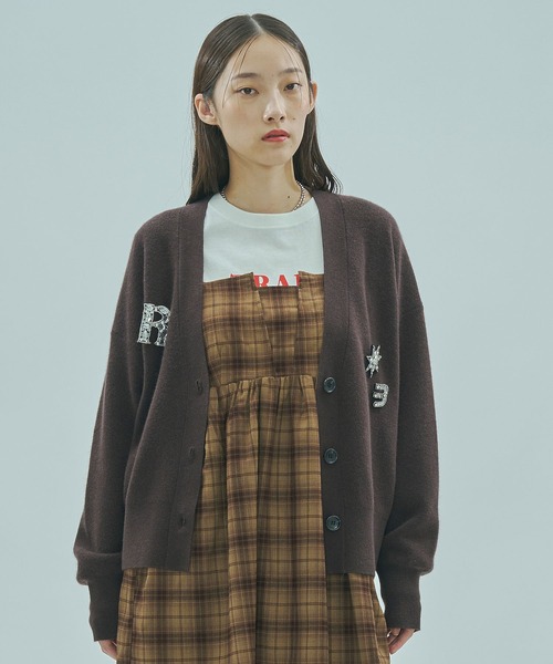ROSE BUD♡コーディガン ROSE BUD（ローズバッド） カーディガン BIJOU BROOCH CARDIGAN