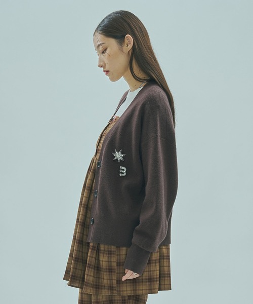 ROSE BUD♡コーディガン ROSE BUD（ローズバッド） カーディガン BIJOU BROOCH CARDIGAN
