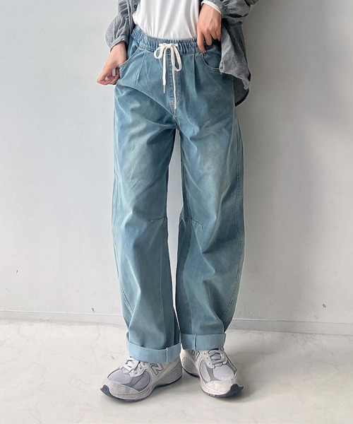 「AS KNOW AS plus」 デニムパンツ FREE ブルー レディース_画像2