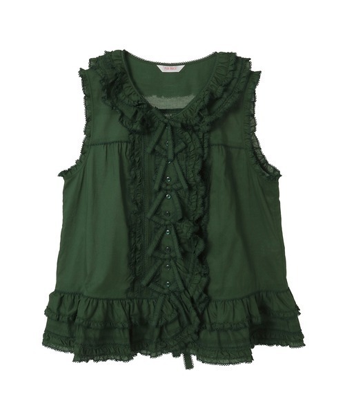 PINK HOUSE（ピンクハウス） ベスト ジレ リボンモチーフいっぱい