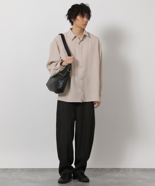 LAKOLE（ラコレ） パンツ 「セットアップ可」ツイルバレルレッグパンツ