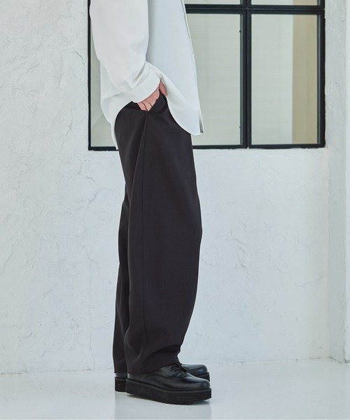 LAKOLE（ラコレ） ワイドパンツ パンツ 「セットアップ可」ツイル
