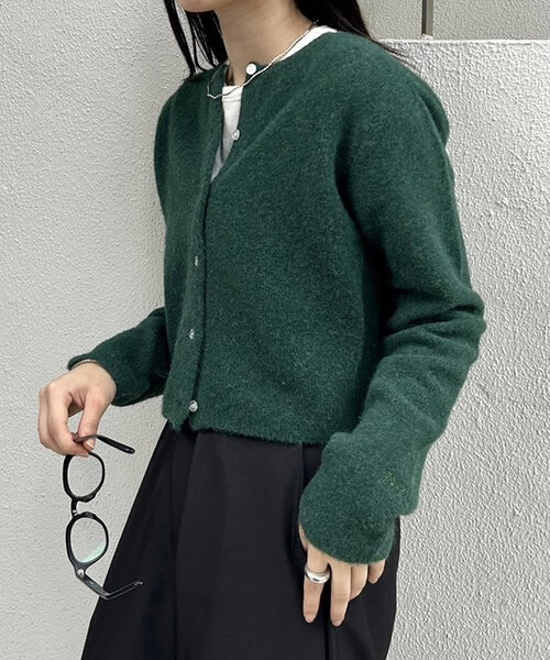 「mystic」 ニットカーディガン FREE グレー レディース_画像7