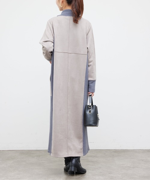 「Chez toi」 長袖ワンピース FREE モカ レディース_画像9