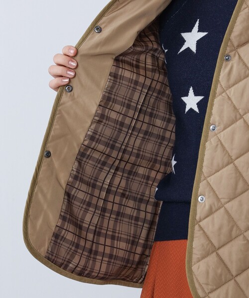 「BEAMS HEART」 ジャケット LARGE ネイビー レディース_画像4