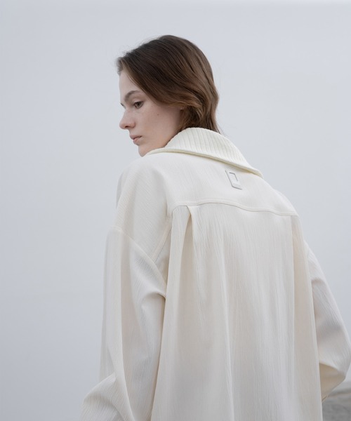 「EKCOOKIES」 長袖シャツ S グレイッシュブルー レディース_画像2