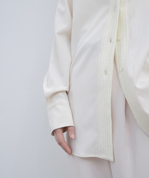 「EKCOOKIES」 長袖シャツ S グレイッシュブルー レディース_画像6