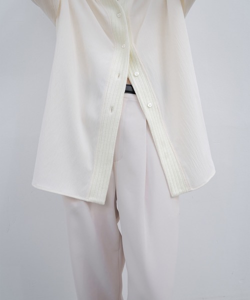 「EKCOOKIES」 長袖シャツ S グレイッシュブルー レディース_画像8