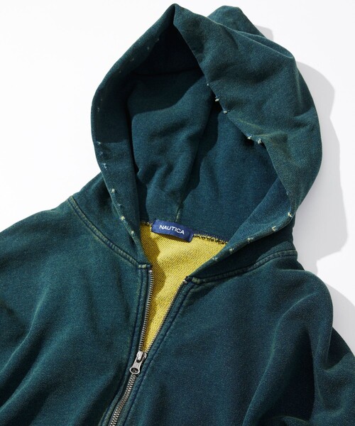 「NAUTICA」 ジップアップパーカー MEDIUM ベージュ メンズ