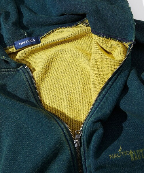 「NAUTICA」 ジップアップパーカー MEDIUM ベージュ メンズ